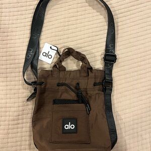 ALO Yoga Brown Bucket Bag